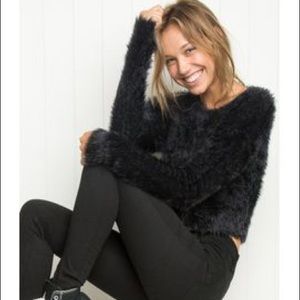 🥀SOLD🥀 Brandy Melville Faux Fur Sweater